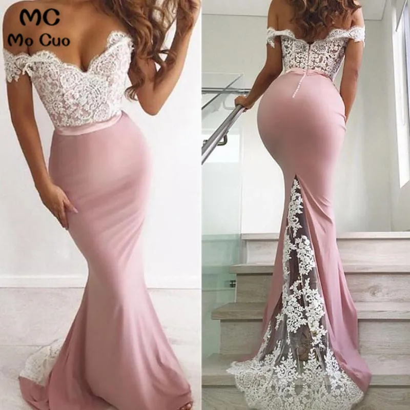 Mermaid Long Prom Dress,Off the Shoulder Evening Formal Dress5