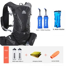 AONIJIE 15L обновленная Сумка для бега на открытом воздухе, рюкзаки, марафонский светоотражающий походный велосипедный рюкзак, гидратационный жилет, 2 цвета