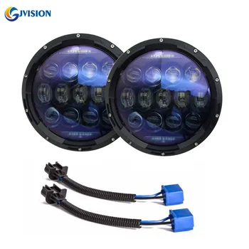 

2018 Newest Design 7 inch round led headlight 130W High Low Beam DRL 12V DC LED Lamp for Jeep Wrangler JK TJ Lada 4x4 urban Niva