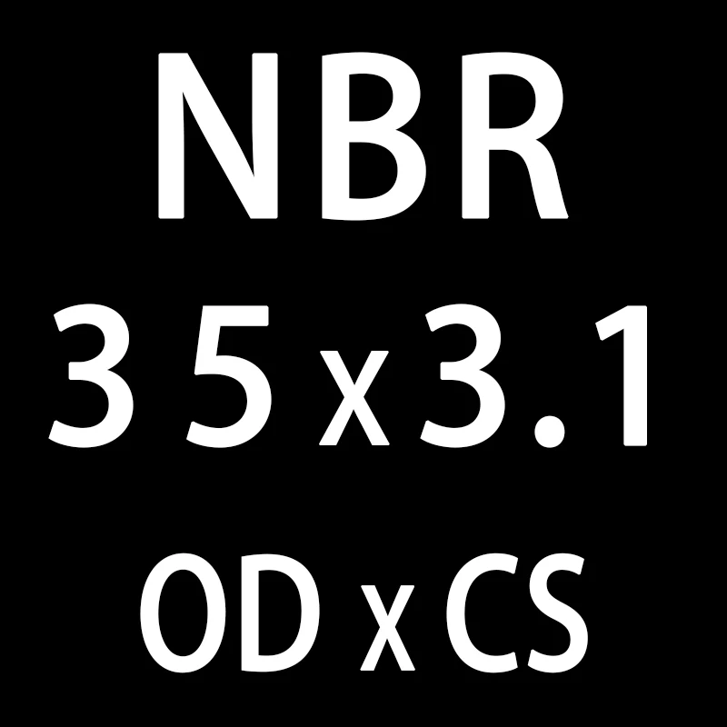 20 шт./лот резиновым кольцом NBR пломбирование уплотнительное кольцо CS3.1mm OD31/32/33/34/35/36/37/38/39/40 мм уплотнительное кольцо нитрил прокладка кольца шайба - Цвет: OD35mm