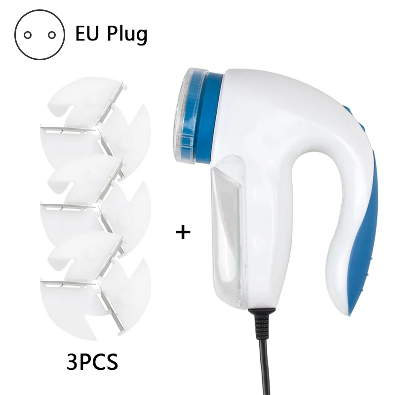 Профессиональная перезаряжаемая Машинка для удаления катышков с одежды для домашнего путешествия трёхлопастное лезвие эффективная ткань большая Fuzz 5 Замена бритвы - Цвет: 3-EU Plug