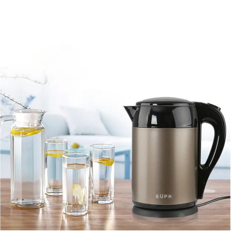 

220V Stainless Steel 1.5L Portable Electric Kettle Fast Heating Health Preserving Pot With Anti-dry Protection