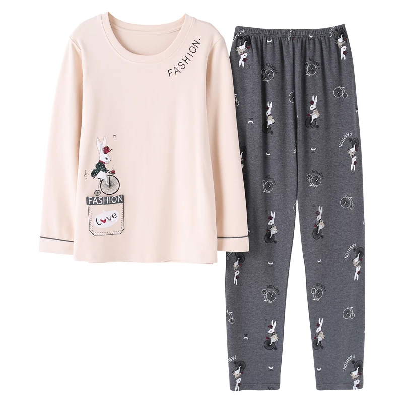 

Home clothes for women sleepwear long sleeve sets spring style pyjama femme pijamas women's pajama big size xxl pajamas for girl