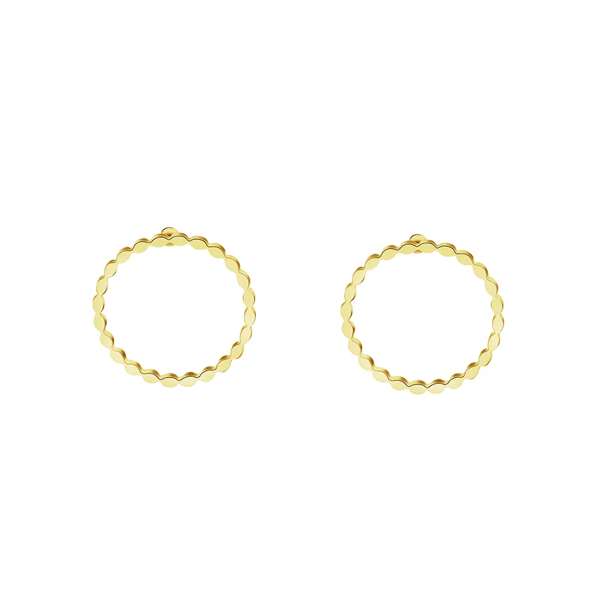

10 Pairs Simple Twist Round Circle Shaped Earrings For Women Girls Stainless Steel Fashion Brand Jewelry Gifts Oorbellen