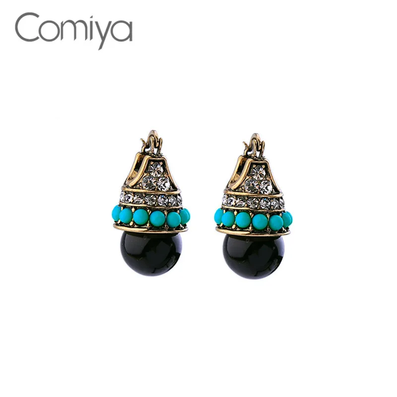 Женские винтажные серьги Comiya Aliexpress Brincos Винтажные из цинкового сплава с мозаикой