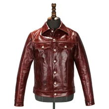 Прочитайте описание! Азиатский размер, супер качество, Мужское пальто из натуральной коровьей кожи, винтажная байкерская куртка из воловьей кожи 170824-1