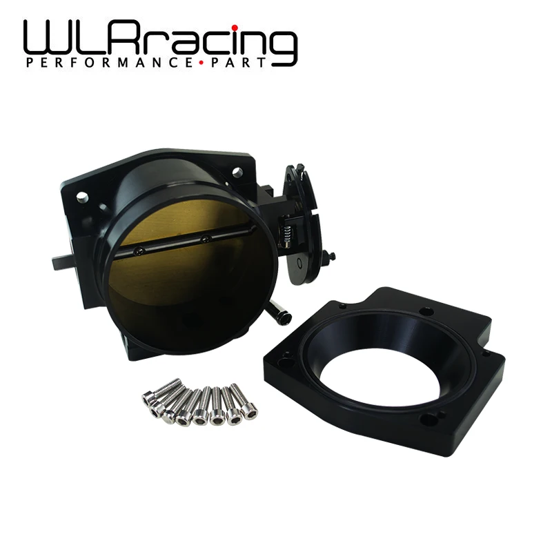 

WLR RACING - 102mm Throttle Body +Manifold Adapter Plate for LS LS2 LS3 LS6 LS7 LSX BLACK WLR6938+TBS51
