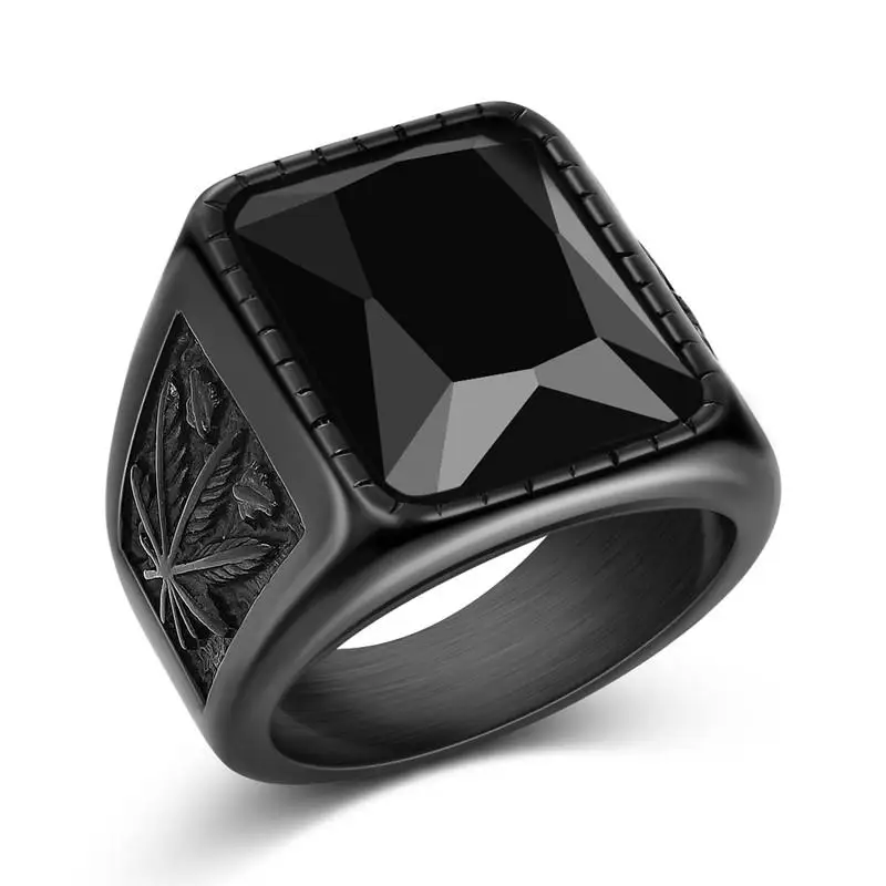 Jiayiqi Винтаж CZ камень мужские кольца в стиле панк кольцо из нержавеющей стали 316L для мужчин ювелирные изделия Высокое качество Мужские кольца с кристаллами - Цвет основного камня: Style 4