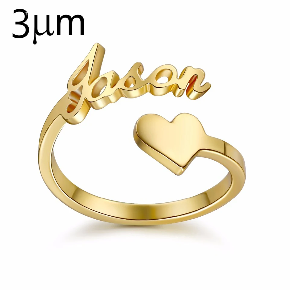 couple name ring in gold