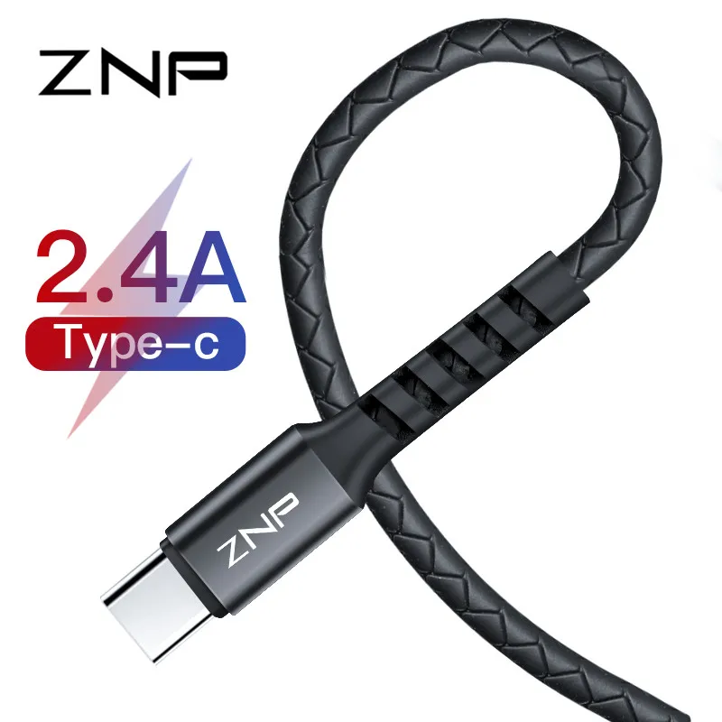 ZNP الهاتف المحمول كابل نوع C 5 V 2.4A سريع شحن نوع-C كابل لسامسونج S9 Xiaomi Redmi ملاحظة 6 5 برو USB مايكرو كابلات