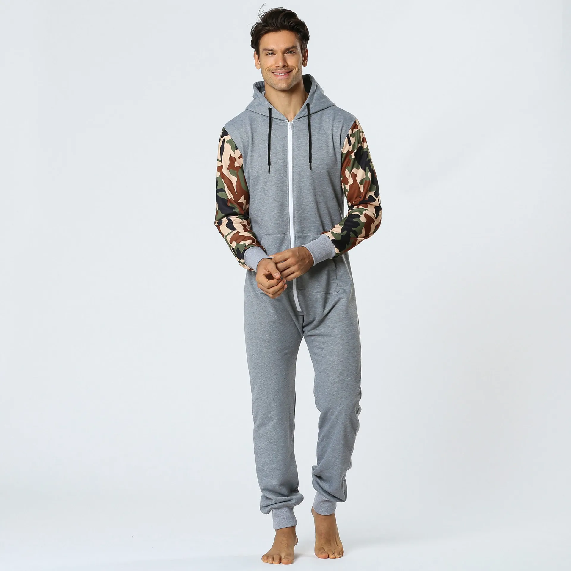 Centuryestar Tmall Quality Men's Pijama Hombre Autumn Winter Warm Long Pajama Onesie Hooded Pyjama Adult With Zipper One Piece Centuryestar Tmall Quality Men's Pijama Hombre Autumn Winter Warm Long Pajama Onesie Hooded Pyjama Adult With Zipper One Piece