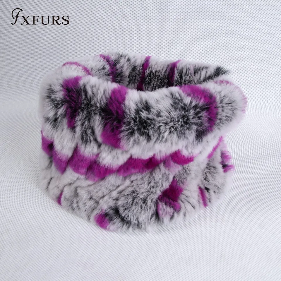 FXFURS 2019 Fur muffler scarf pullover women's autumn and winter thermal rex rabbit hair scarf winter warm fur ring headband FXFURS 2019 Fur muffler scarf pullover women's autumn and winter thermal rex rabbit hair scarf winter warm fur ring headband