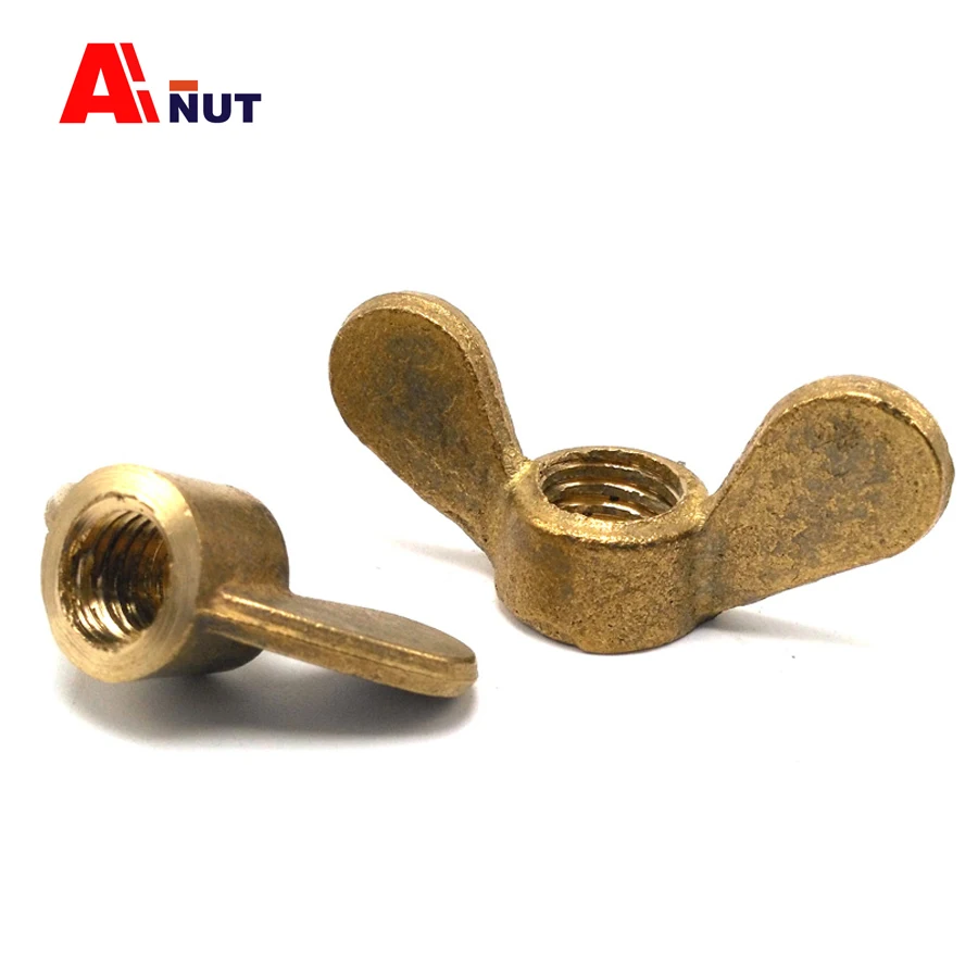 m3 m20 copper wing nuts , antirust brass wing nut , High quality brass