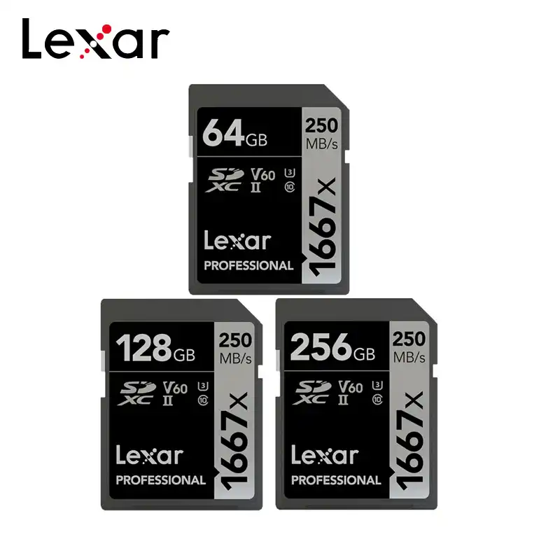 Original Lexar Memory Card 1667x V60 250mb S Flash Card 64gb 128gb 256gb Uhs Ii U3 Sd Card Sdxc C10 For 3d 4k Hd Video Memory Cards Aliexpress Original Lexar Memory Card 1667x V60 250mb S Flash Card 64gb 128gb 256gb Uhs Ii U3 Sd Card Sdxc C10 For 3d 4k Hd Video Memory Cards Aliexpress