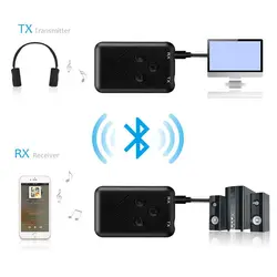 2 в 1 Bluetooth приемник V4.2 аудио передатчик RX и TX 3,5 мм AUX беспроводной аудио адаптер поток ТВ домашняя стерео система