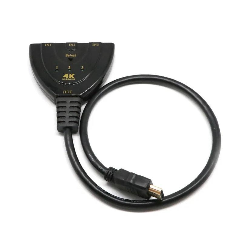 3 в 1 из 4 К * 2 К hdmi-переключатель-концентратор Splitter Switcher адаптер 3 Порты и разъёмы HDMI Splitter jul17 профессиональная заводская цена Прямая доставка