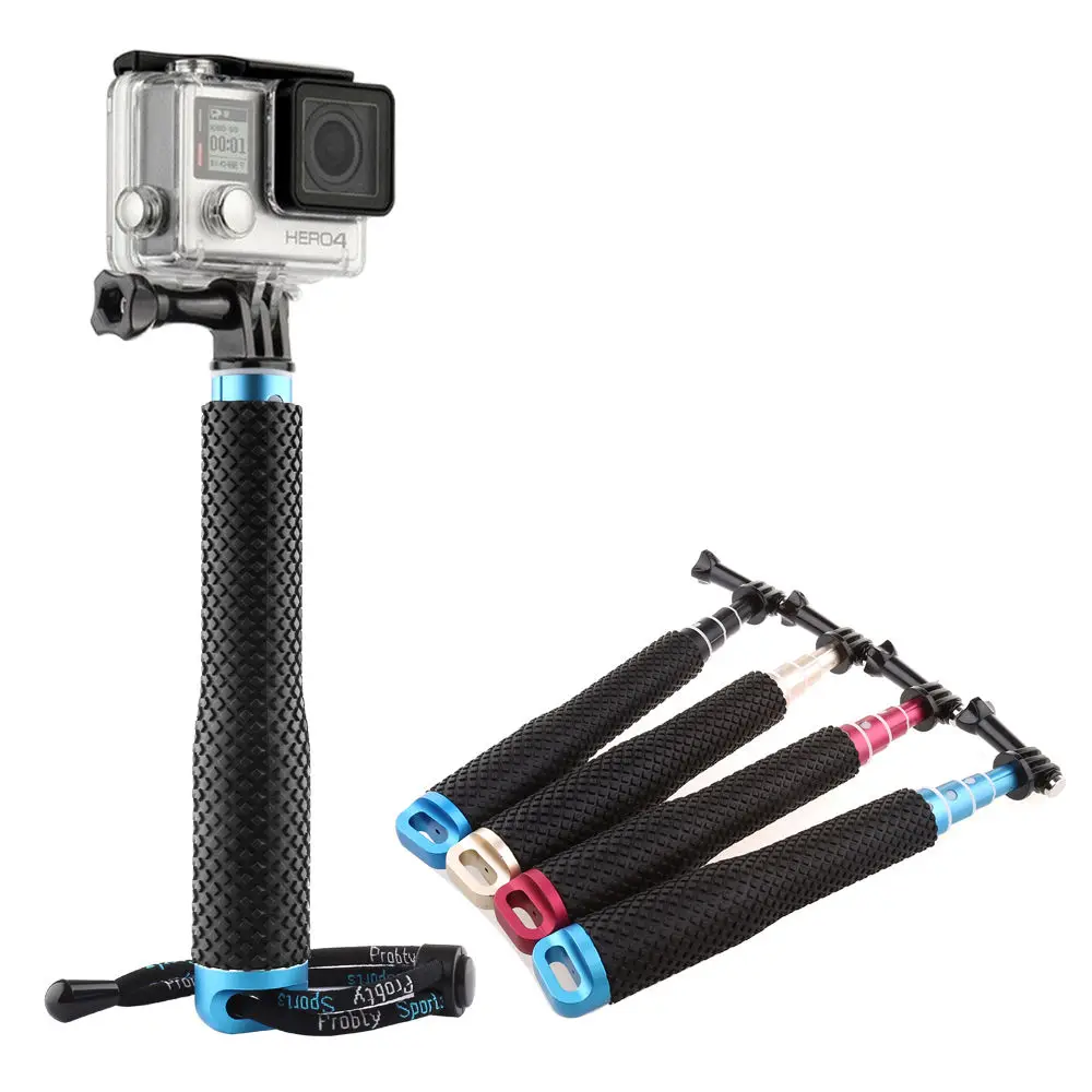 Алюминиевая выдвижная ручная селфи палка Gopro монопод для камеры GoPro Hero 9 8 7 6 5 4 3