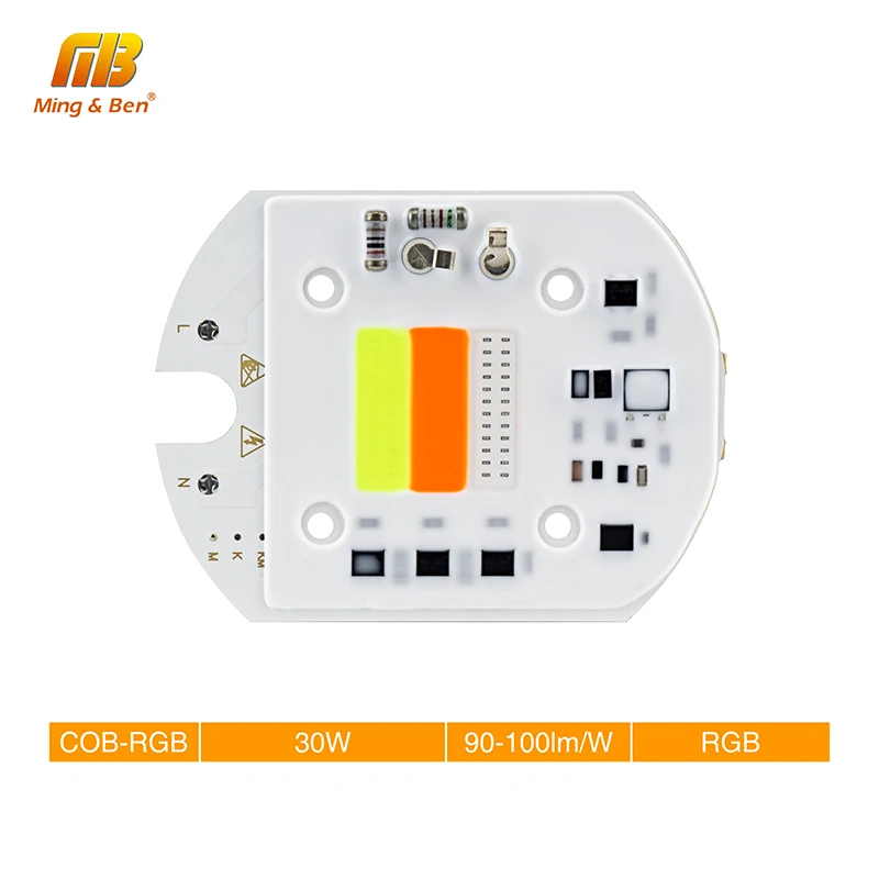 Светодиодный RGB COB Чип 30 Вт AC 220 В 233 умный IC без драйвера DIY для украшения