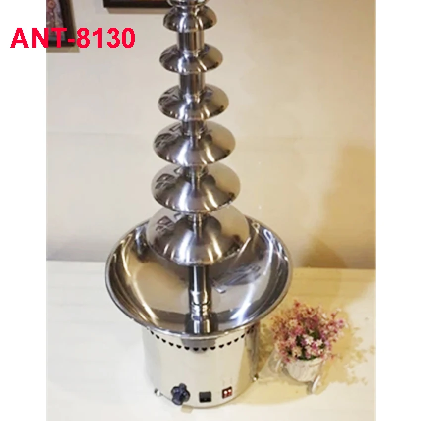 ANT-8130 7 шин фонтан фондю шоколад/Коммерческая 304 вилка из нержавеющей стали для шоколада фонтан 110 V и 220 V