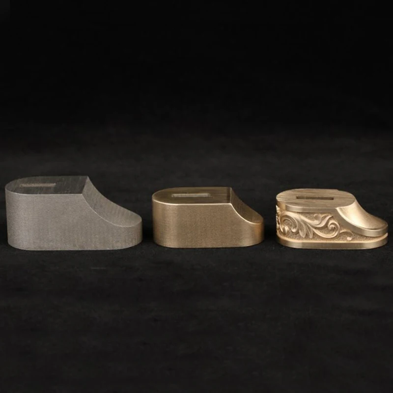 H62 Brass 304 stainless steel Carved flower effect knife handle Guard