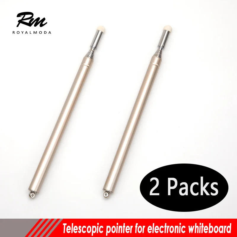 

2 packs Telescopic Teachers Pointer Retractable Classroom Electronic Whiteboard Presentation Teaching Pointer with Felt Nib