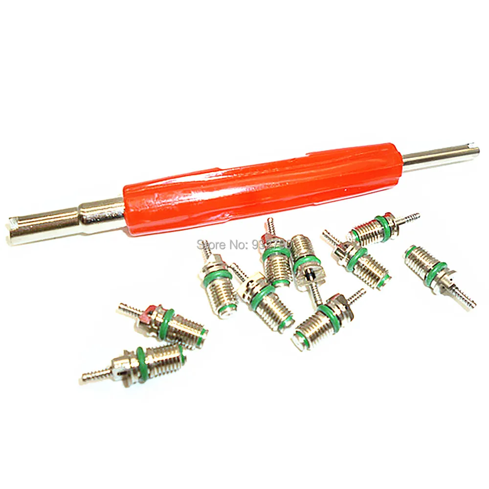 Tyre A/C Valve Core Remover Installer Removal 2 Way Repair Tool Key