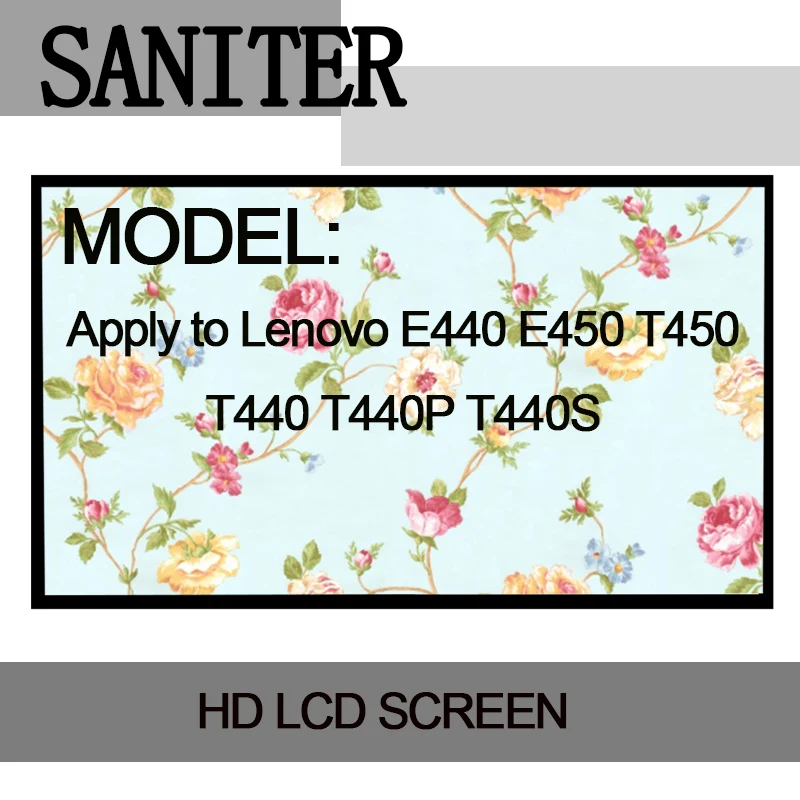 SANITER Apply to Lenovo E440 E450 T450 T440 T440P T440S upgrade IPS Wide Angle of view high score Laptop LCD Screen