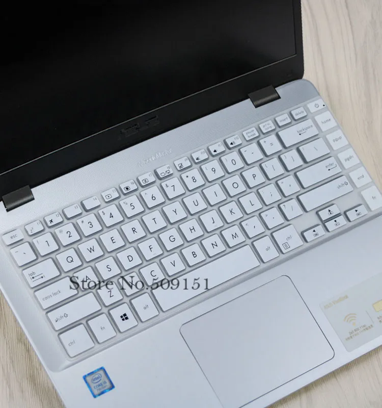 15 15,6 дюйма клавиатура протектор кожного покрова для Asus vivobook s15 x510UQR x510uf x510uq x510 x510u S510 S510UA S510UN S510UQ - Цвет: White