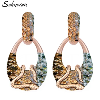 

Sehuoran 2018 New Oorbellen Pendients Statement Earrings For Women Wedding Earrings Women Fashion Jewelry Luxury Big Earrings