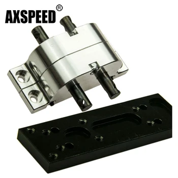 

SCX10 D90 Transfer Case Mount Holder Plate For 1:10 RC Crawler Truck Silver CNC Made
