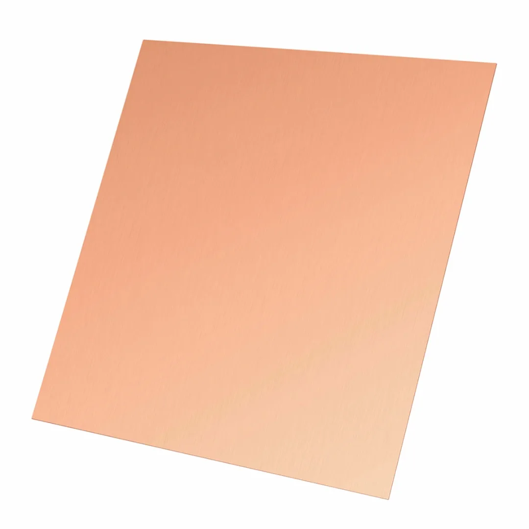 1Pcs 0.5mm Thickness 99.9% Pure Copper Cu Sheet Thin Metal Foil Sheet 100mmx100mm with Corrosion Resistance For Industry Tools