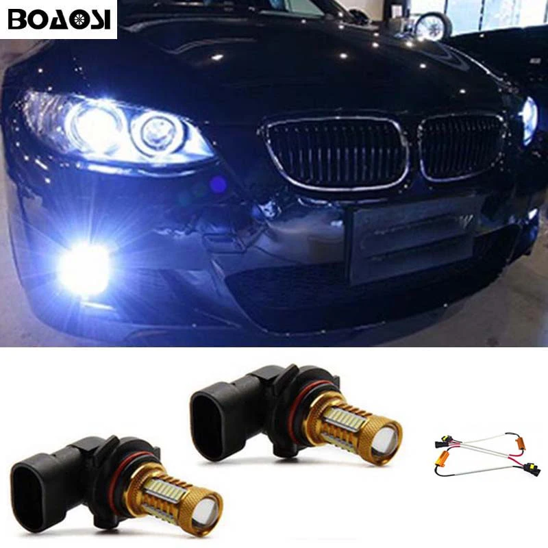 

BOAOSI 2x H8 H11 Samsung 4014 LED DRL Fog Light Lamp Bulb + Canbus Decoders Error Free For BMW E71 X6 M E70 X5 E83 F25 x3