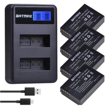 Lot de 4 batteries Li-ion 1800mAh LP-E12 LP E12 LPE12 avec double chargeur USB LCD, pour appareil photo Canon EOS M50, EOS M100,100D Kiss X7 Rebel SL1