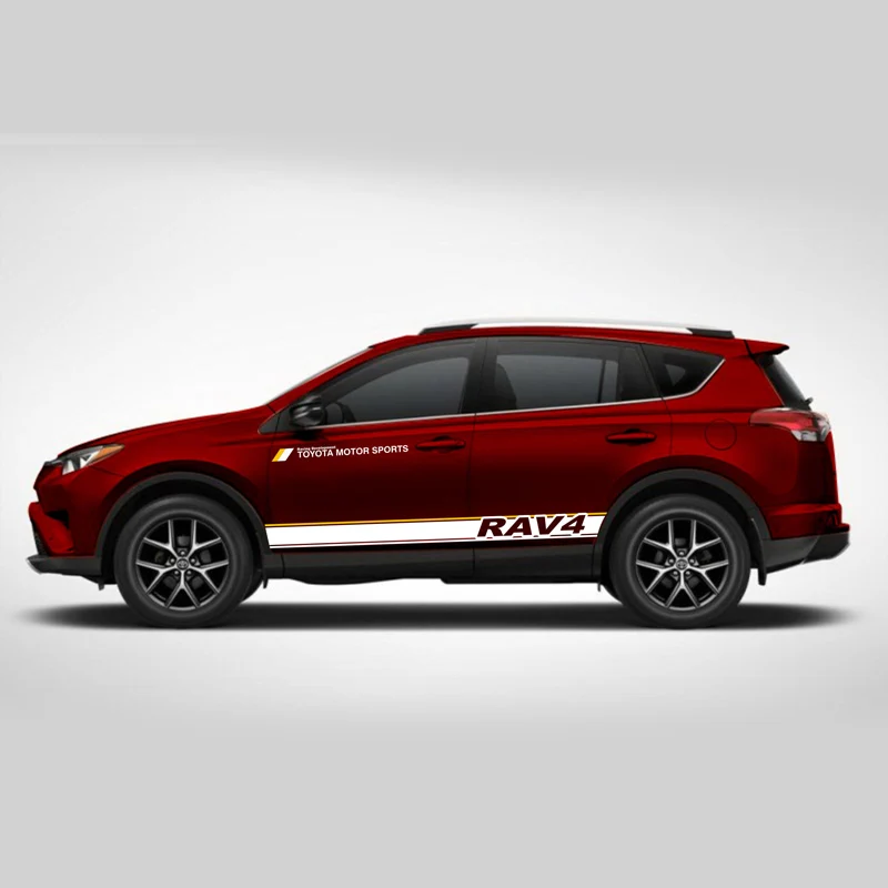 Автостайлинг TAIYAO Спортивная Автомобильная Наклейка для Toyota 2013 2018 RAV4 гибридные