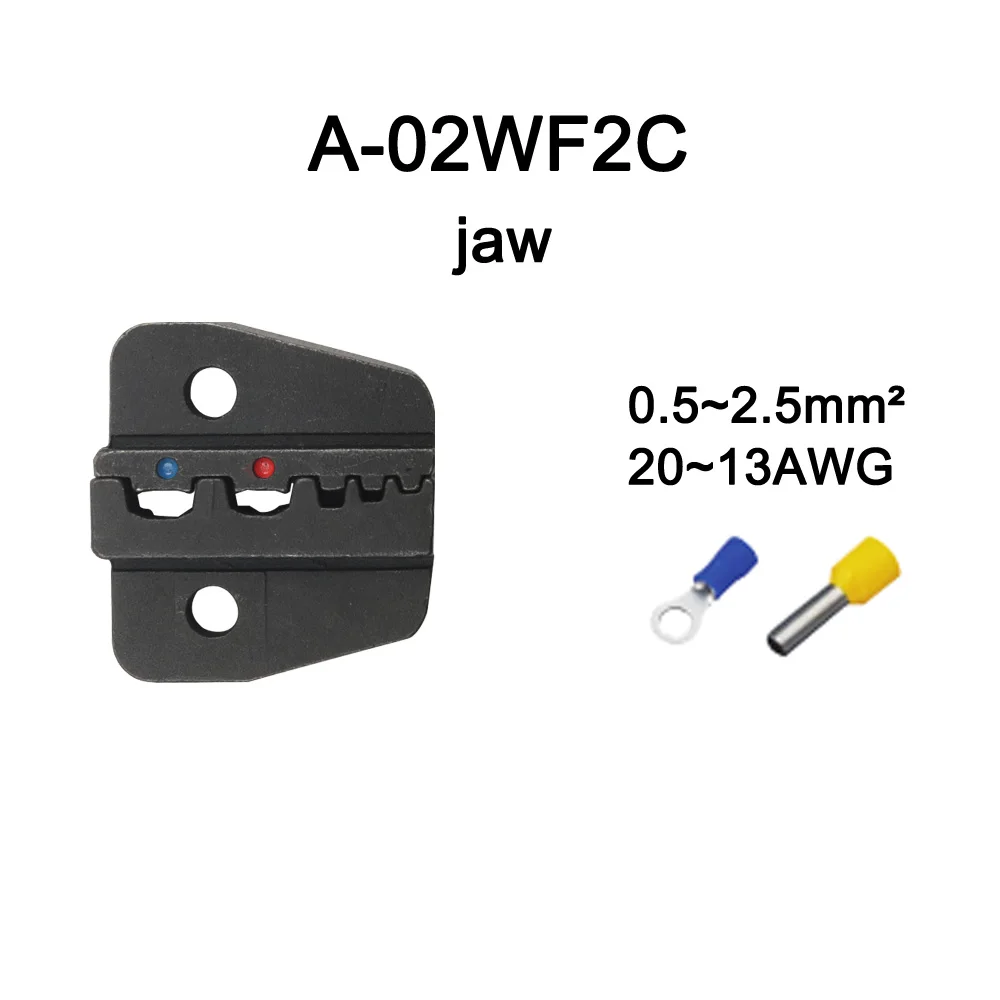 A10WF A26TW A06 A03BC A02WF2C A40J плашки наборы для HS FSE AM-10 EM-6B1 EM-6B2 обжимной Пилер обжимной станок модули один комплект челюсти - Цвет: A02WF2C