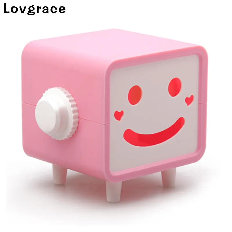

Cute Smile Durable Tissue Box Garden Home Office Hotel Car Decorative Paper Container Case Wedding Supplies Tissue Paper