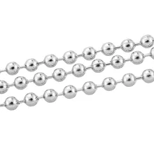 10 м Шаровые цепи из нержавеющей стали 2,4 мм Шаровые бусины ожерелье соединитель для DIY украшения Аксессуары