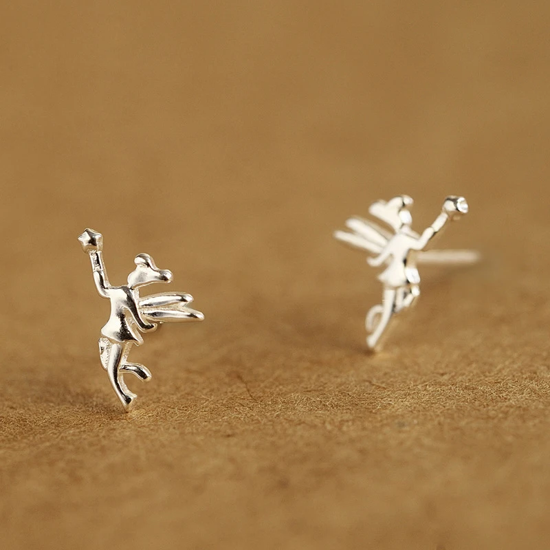 Женские маленькие серьги подвески из стерлингового серебра 925 пробы|925 sterling silver