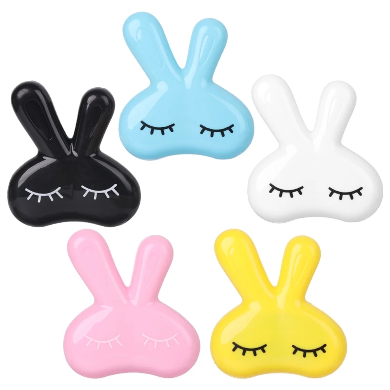 

Lovely Rabbit Contact Lens Box Cases Portable Travel Storage Cartoon Container Mirror