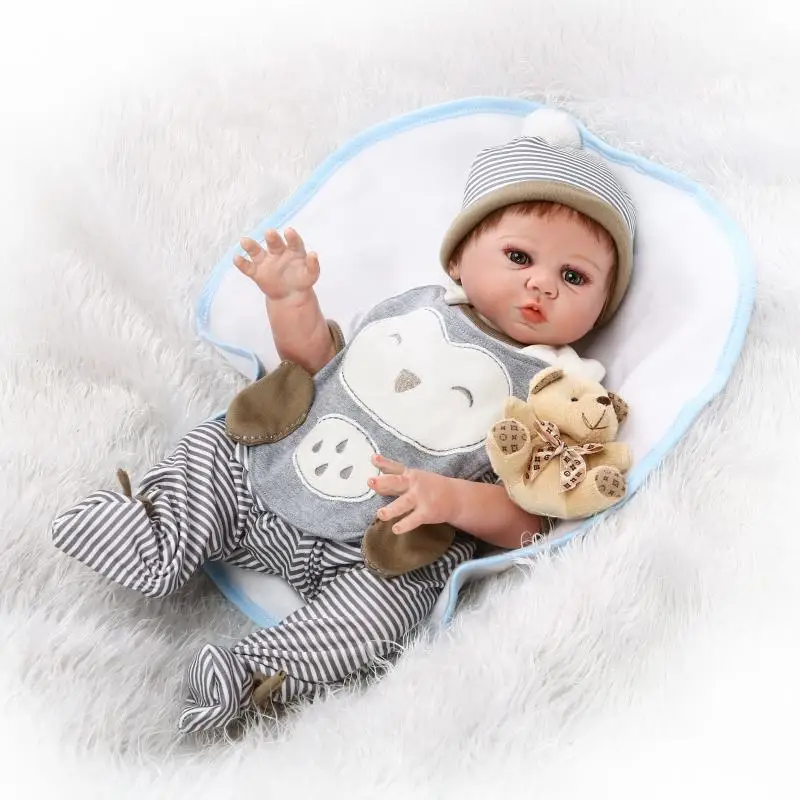 

NPKCOLLECTION new design Full vinyl reborn baby doll with boy gender touch teaching toys for children