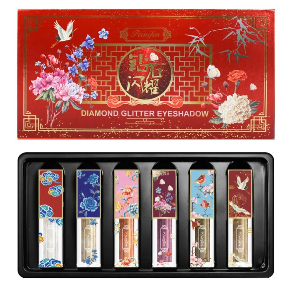 

Ancient Chinese Style Liquid Eye Shadow Set Waterproof Smudge-Proof Luminous Glitter Eyeshadow Liquid