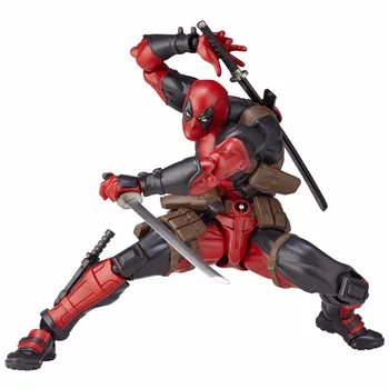 

SCI-FI Revoltech Series 001 Super Hero Deadpool PVC Action Figures Collectible Model Anime Figure Kids Toys Doll 16cm
