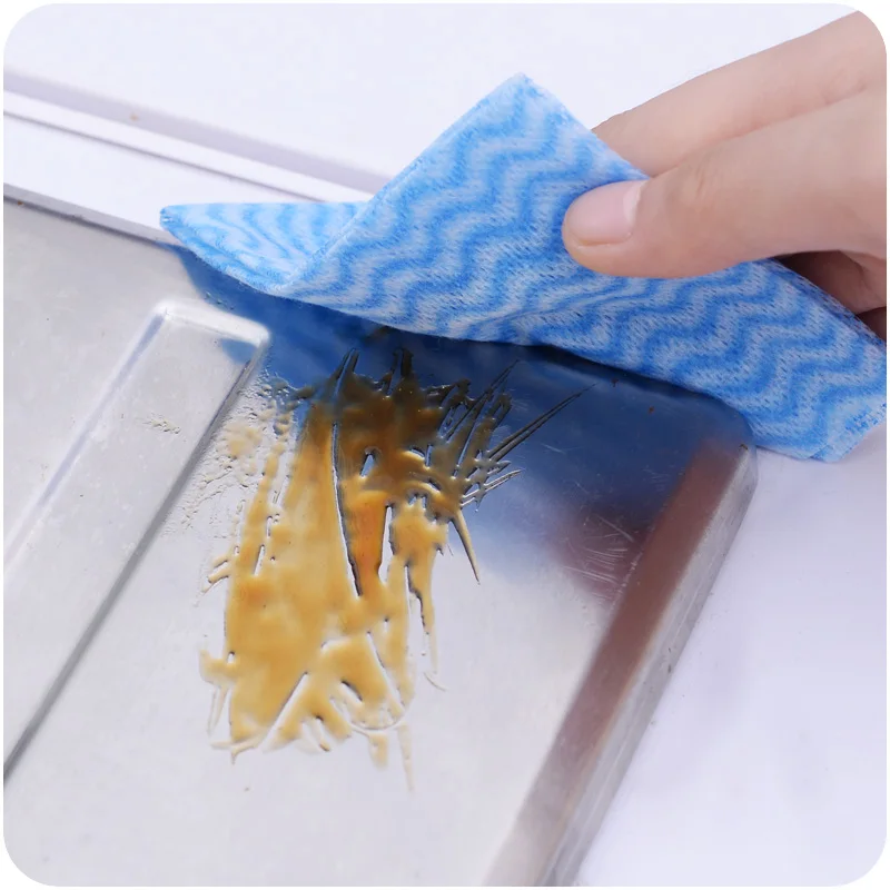 

Household Cleaning Dishcloth Absorbent Towel Dry Extractive use Disposable Easy Sweep Kitchen Pieces Non Microfiber Cloth