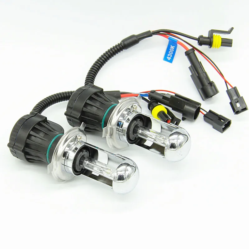 AFAECAR Bi-xenon комплект HID Hi Lo лампы 55 Вт H4 9004 9007 H13 би ксеноновые лампы 4300 К 8000 К 6000 К 8000 К к