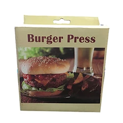 120mm*21mm Manual Non-Stick Burger Press Kitchen Supplies Tools Safety Clean Aluminum Alloy Meat Cake Press Meat Cake Mold - Color: Burger Press
