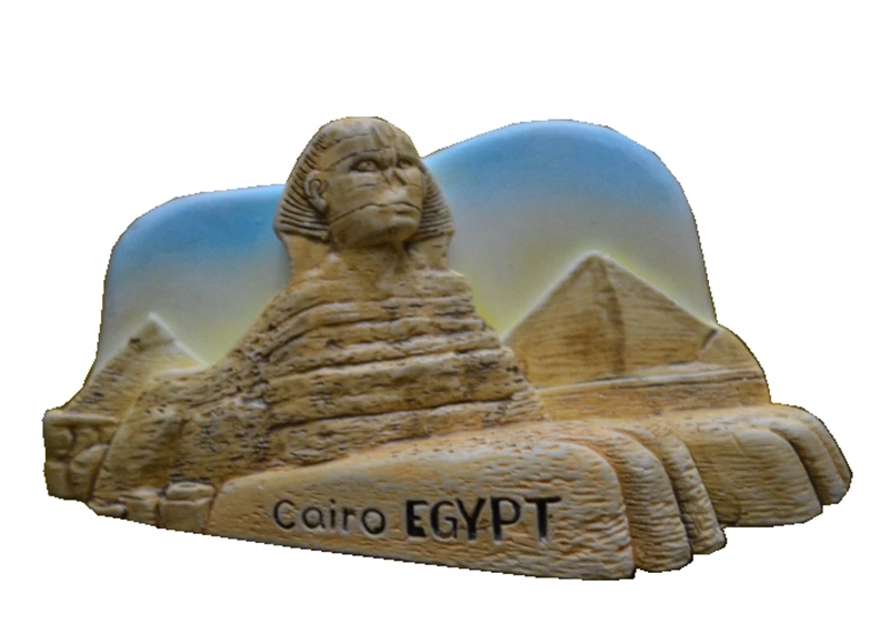 

Egypt Pyramids Sphinx Aromatherapy Cold Porcelain Hand-Painted Fridge Magnets Travel Souvenirs Refrigerator Magnetic Sticker