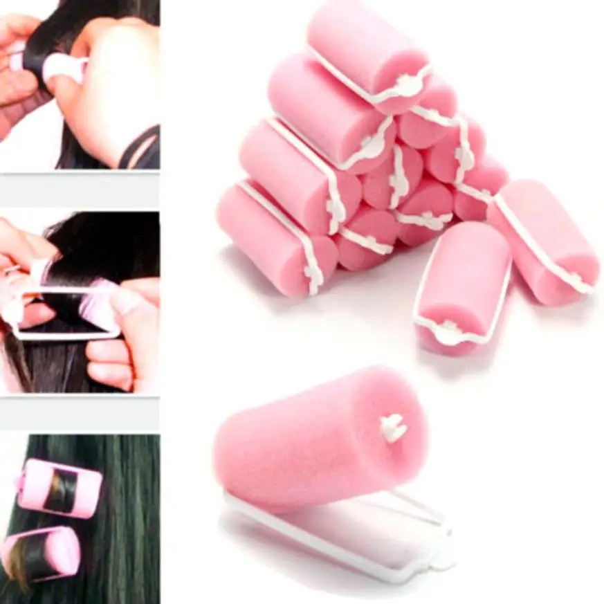 

Hair Care Hair curler 12 Pcs Magic Sponge Foam Cushion Hair Styling Rollers Curlers Twist Tools Witty Drop Shipping Hair curler