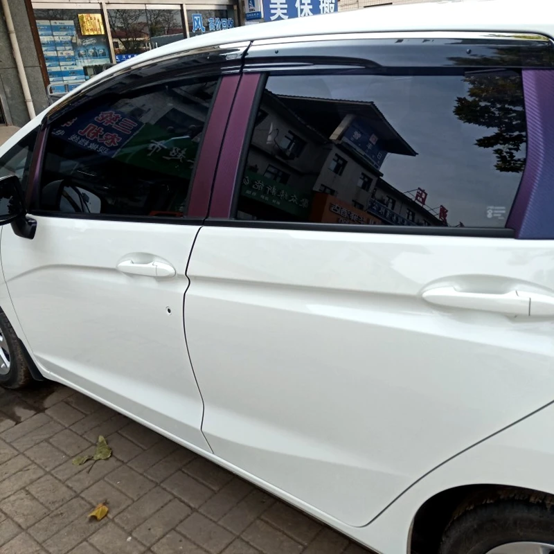 Для Honda FIT JAZZ Пластик черное окно козырек Vent Оттенки Защита от солнца дождь дефлектор гвардии авто аксессуары 4 шт./компл