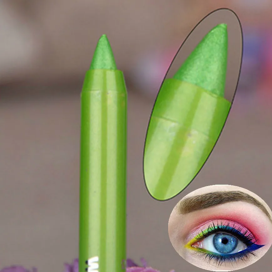 

2018 New Charm Is Green Nude Shining Long Lasting Eye Liner Pencil Waterproof Eyeliner Smudge-Proof Cosmetic Beauty Makeup Liqui