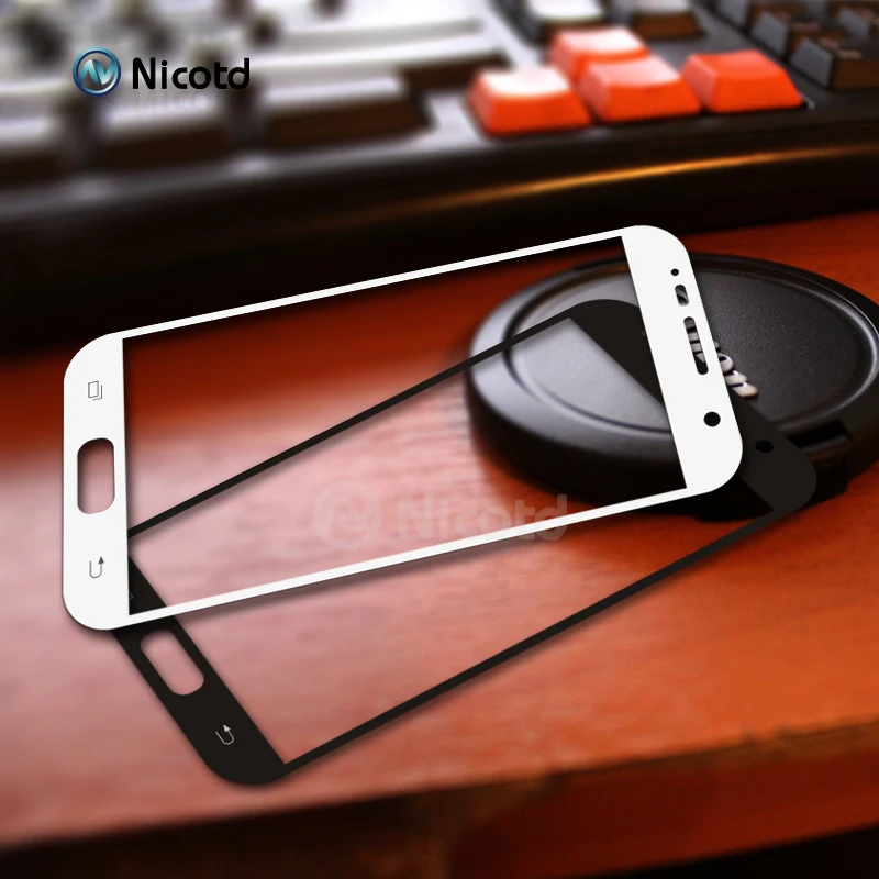 Закаленное стекло Nicotd 2.5D с полным покрытием для Samsung S7 G9300 G930F G930FD G930W8 5 1 &quot